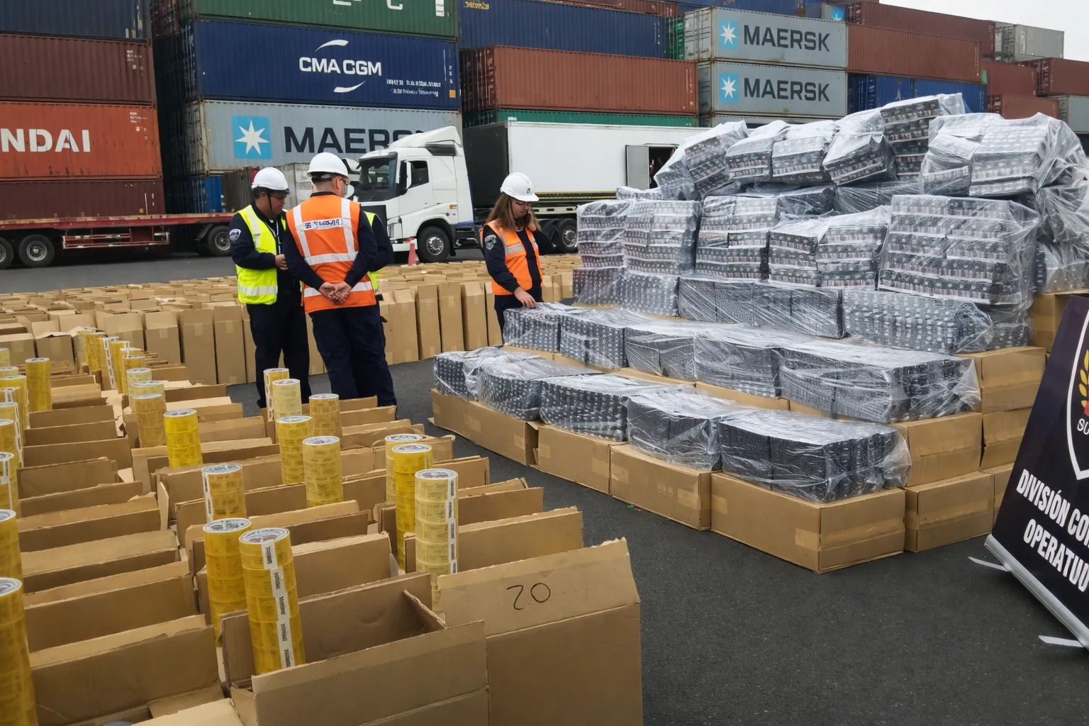 Paquete retenido en aduana Colombia